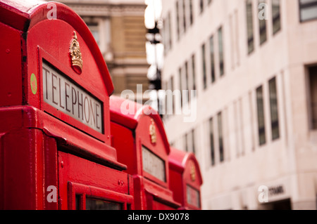 typische rote Telefonzelle in london Stockfoto