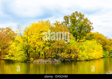 Herbst im Central Park in New York Stockfoto