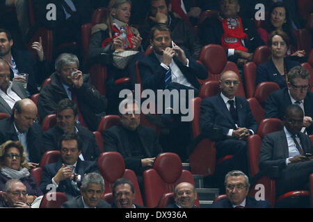 Benfica, Portfugal. 20. März 2014. Tottenham Trainer Tim Sherwood während der UEFA Europa League Runde von 16 Sekunden Bein Fußballspiel zwischen SL Benfica und Tottenham Hotspur im Luz Stadium in Lisboa. Bildnachweis: Filipe Amorim/NurPhoto/ZUMAPRESS.com/Alamy Live-Nachrichten Stockfoto