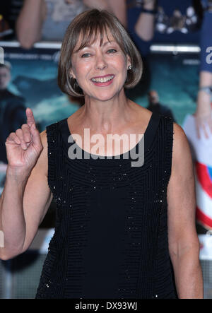 London, UK, 20. März 2014 Jenny Agutter kommt bei der britischen Premiere von Captain America: The Winter Soldier im Vue Kino im Westfield Shopping Centre in London Credit: MRP/Alamy Live News Stockfoto