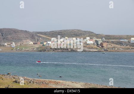 Kanada, Nunavut, Cape Dorset. Mallikjuag Territorial Park, archäologische Stätte von Dorset-Kultur (1000 v. Chr.-1100 n. Chr.) Stockfoto