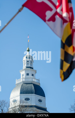 Das Maryland State House in Annapolis, MD Stockfoto