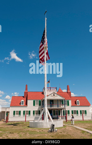 North Dakota, Fort Union Trading Post National Historic Site, gegründet 1828 um den Pelzhandel zu unterstützen Stockfoto