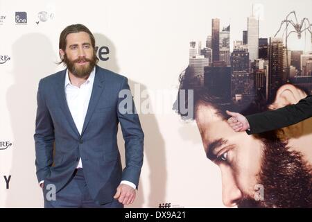 Madrid, Spanien. 20. März 2014. US-Schauspieler JAKE GYLLENHAAL besucht die "Feind" Premiere im Palafox Kino. Bildnachweis: Jack Abuin/ZUMAPRESS.com/Alamy Live-Nachrichten Stockfoto