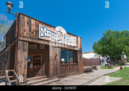 North Dakota, Medora, Geschäfte der Innenstadt, Fudge & Eisdiele Stockfoto