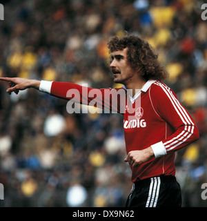 Fußball, Bundesliga, 1980/1981, Stadion bin Boekelberg, Borussia Moenchengladbach im Vergleich zu 1. FC Nürnberg 1:4, Szene des Spiels, Horst Weyerich (FCN) Stockfoto