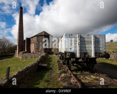 Middleton oben auf den hohen Peak Trail Derbyshire Peak District track Schiene Landschaft Freizeit Stockfoto