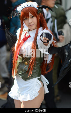 Cosplayer auf einem Cosplay Festival in Osaka, Japan. Stockfoto