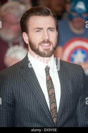 London, UK. 20. März 2014. der britische Film-Premiere von "Captain America: The Winter Soldier" bei Westfield London am 20. März 2014 in London, England-Credit: Brian Jordan/Alamy Live News Stockfoto