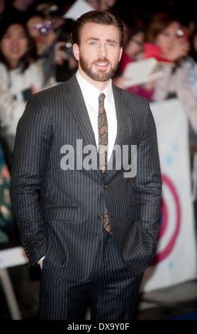 London, UK. 20. März 2014. der britische Film-Premiere von "Captain America: The Winter Soldier" bei Westfield London am 20. März 2014 in London, England-Credit: Brian Jordan/Alamy Live News Stockfoto