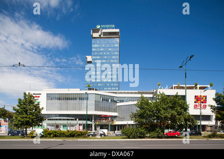 Handelszentrum, Zmaja Od Bosne Street, Sarajewo, Bosnien und Herzegowina, Europa Stockfoto