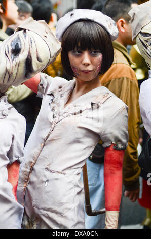 Cosplayer auf einem Cosplay Festival in Osaka, Japan. Stockfoto