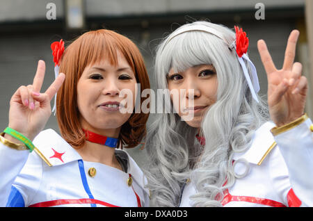 Cosplayer auf einem Cosplay Festival in Osaka, Japan. Stockfoto