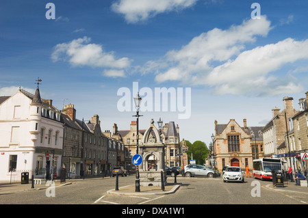 Die Stadt von Huntly in Aberdeenshire, Schottland. Stockfoto