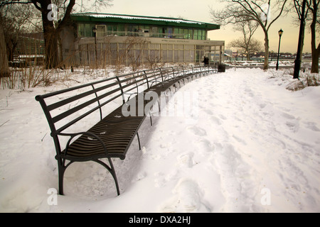 Berühmte Staten Island Ferry Ortseingangsschild Stockfoto