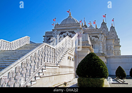 BAPS Shri Swaminarayan Mandir (Neasden Tempel), Neasden, London Borough of Brent, London, England, United Kingdom Stockfoto