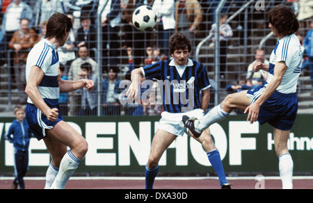 Fußball, 2. Bundesliga, 1982/1983, Wedau Stadion, MSV Duisburg vs. SV Waldhof Mannheim 3:3, Szene des Spiels, Paul Linz (SVW) Stockfoto