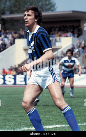 Fußball, 2. Bundesliga, 1982/1983, Wedau Stadion, MSV Duisburg vs. SV Waldhof Mannheim 3:3, Szene des Spiels, Günter Sebert (SVW) Stockfoto