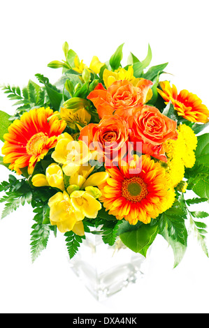 bunte Blumen Blumenstrauß Stockfoto