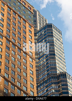 Carnegie Hall Tower und Stadt Spire, 57th Street, NYC, USA Stockfoto