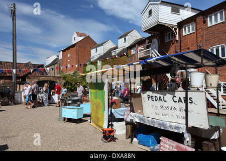 Großen britischen Vintage-Markt bei Snape Maltings, Suffolk Stockfoto