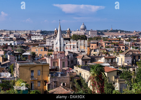 Blick auf die Stadt von Rom, Mittelitalien. Stockfoto