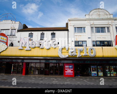 Spielhalle Fassade bei Southend, Essex, UK Stockfoto