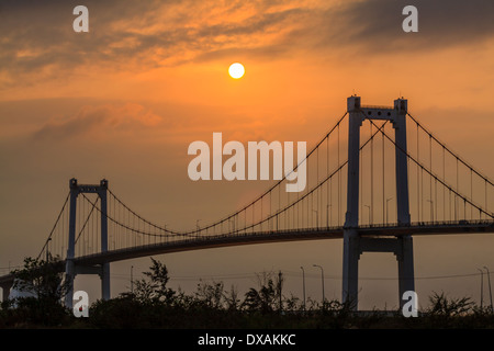 Brücke bei Stadt Da Nang, Vietnam Stockfoto