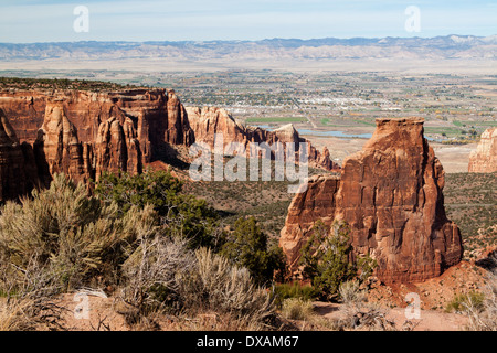 Independence Rock in Colorado National Monument USA Stockfoto