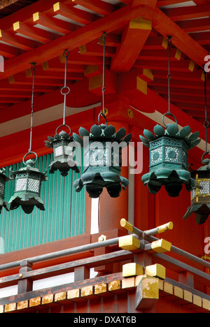 Laternen, Kasuga-Taisha Stockfoto