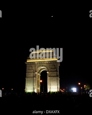 Das India Gate ist ein nationales Denkmal von Indien. Gelegen im Herzen von Neu-Delhi. Stockfoto