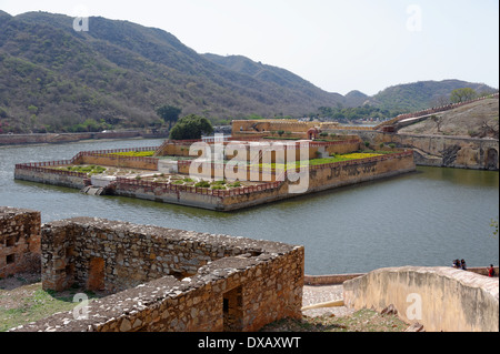 Blick vom Bernstein Palast, Jaipur, Indien. Stockfoto