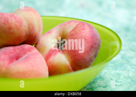 Chinesische flache Pfirsich Stockfoto
