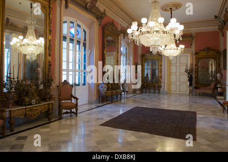 Salon de Los Espejos Palacio de Los Capitanes Generales Alt-Havanna-Kuba Stockfoto