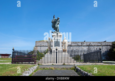 Die Royal Marines Denkmal auf Plymouth Hacke in Devon, Großbritannien Stockfoto