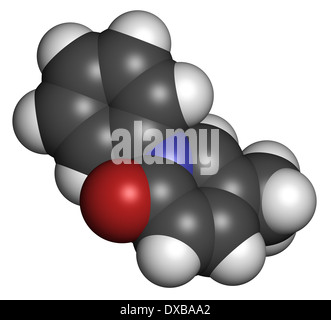 Pirfenidon Wirkstoffmolekül idiopathischer Lungenfibrose (IPF). IPF ist eine seltene Lungenerkrankung. Stockfoto