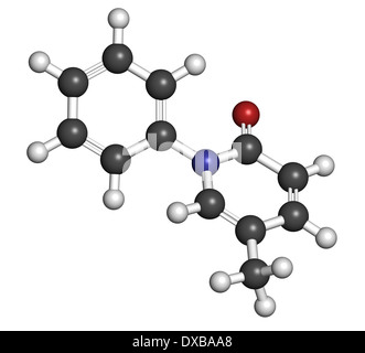 Pirfenidon Wirkstoffmolekül idiopathischer Lungenfibrose (IPF). IPF ist eine seltene Lungenerkrankung. Stockfoto