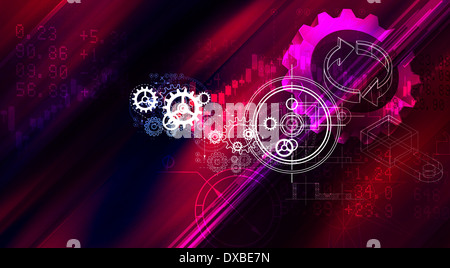 Zahnrad abstrakten Hintergrund - Bild Stockfoto