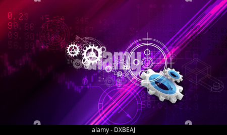 Zahnrad abstrakten Hintergrund - Bild Stockfoto