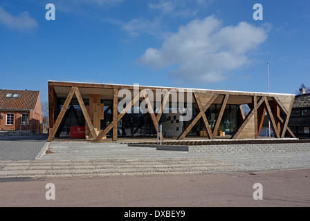 Informationszentrum am Eingang zum Rebild Nationalpark Jütland Dänemark Stockfoto