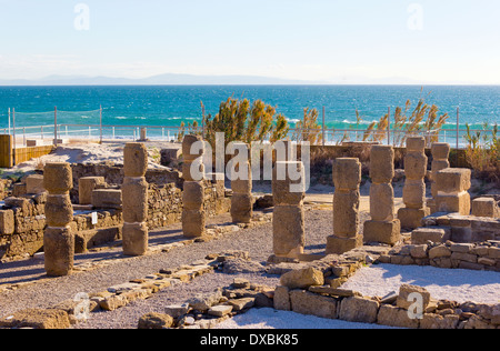 Die Ruinen von Baelo Claudia, Bolonia, Provinz Cádiz, Costa De La Luz, Andalusien, Spanien. Stockfoto