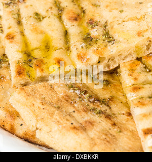 Griechische Pita Nahaufnahme Stockfoto