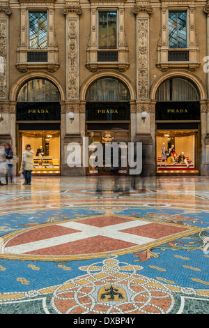 Galleria Vittorio Emanuele II Gallery, Mailand, Lombardei, Italien Stockfoto