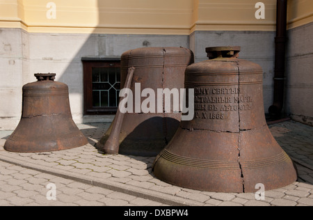 Glocken von östliche orthodoxe Kirche in Warschau Stockfoto
