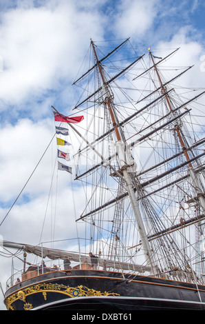 British Tea Clipper Schiff Cutty Sark in Greenwich, London Stockfoto