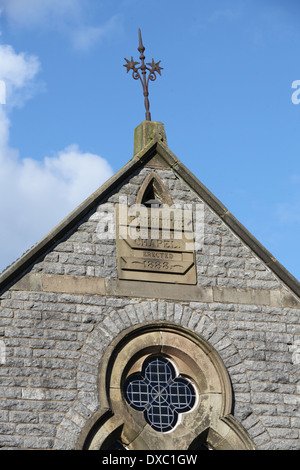 Detail der Monyash Primitive Methodist Kapelle in Derbyshire Stockfoto