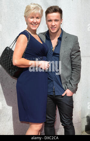 London, UK. 23. März 2014. Sam Callahan besucht die Tesco Mum of the Year Award im The Savoy Hotel am 23. März 2014 in London, England. Bildnachweis: Siehe Li/Alamy Live News Stockfoto