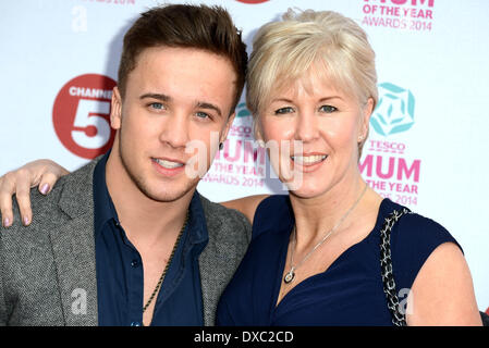 London, UK. 23. März 2014. Sam Callahan besucht die Tesco Mum of the Year Award im The Savoy Hotel am 23. März 2014 in London, England. Bildnachweis: Siehe Li/Alamy Live News Stockfoto