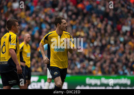 Wembley, London, UK. 23. März 2014. Dan Wooden Gosport Borough FC tritt die fary auf 60 Minuten im Wembley-Stadion am 23. März 2014. Bildnachweis: Flashspix/Alamy Live-Nachrichten Stockfoto