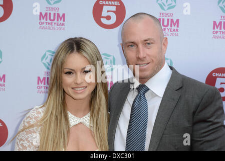 London, UK. 23. März 2014. Ola Jordan; James Jordan besucht die Tesco Mum of the Year Award im The Savoy Hotel am 23. März 2014 in London, England. Bildnachweis: Siehe Li/Alamy Live News Stockfoto